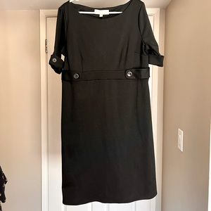 Merona black sleek dress with cute details